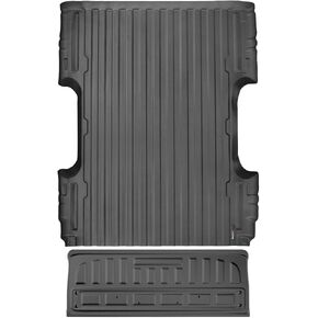 بطانة سرير شاحنة WeatherTech TechLiner لسيارة GMC Sierra 1500 Limited، Sierra 1500، Sierra 2500HD / 3500HD - مجموعة كاملة (بطانة السرير وبطانة الباب الخلفي) (37807-3TG07)، أسود in Kuwait