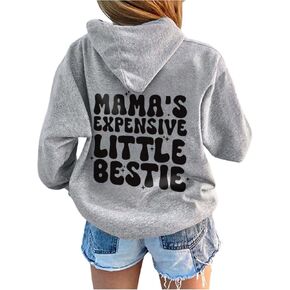 SweatyRocks Girl's Letter Graphic Hoodie Long Sleeve Casual Fleece Sweatshirt Pullover Tops in Saudi Arabia
