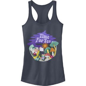 Junior's Alice in Wonderland Mad Hatter Time for Tea Racerback Tank Top in Saudi Arabia