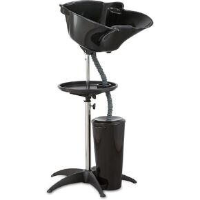 وعاء شامبو محمول بمضخة كهربائية (عبوة من قطعة واحدة) | ارتفاع الحوض قابل للتعديل، تصميم ذو دلو مزدوج مع خراطيم الصرف | استخدام المنزل والحلاقة | in Kuwait