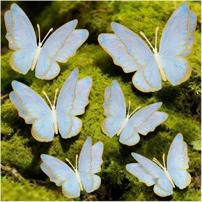 3D Butterfly Wall Decor - Gold Paper Butterflies Sticker for Balloon Arch Garland & Cake Topper - Removable Mural Decals for Baby Shower, Wedding, Nursery & Girls Room Decoration (Pink) in Kuwait