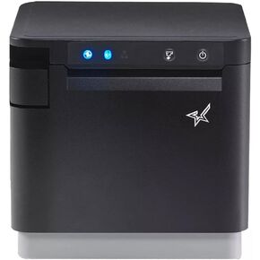 طابعة Star Micronics mC-Print3 مقاس 3 بوصات إيثرنت (LAN) / USB/Lightning الحرارية POS مع CloudPRNT وقاطع ومصدر طاقة خارجي - أسود (متجدد) in Kuwait