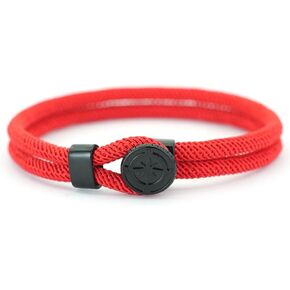 Nautical Simple Design 4mm Cable Rope Bracelet Black Compass Design Mens Armband Bracelets For Men Party Jewelry in Saudi Arabia