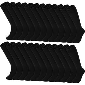 24 زوجًا من جوارب البيسبول للشباب لكرة القدم، جوارب فريق كرة القدم اللينة السائبة حتى الركبة، جورب أنبوبي عالي in Kuwait