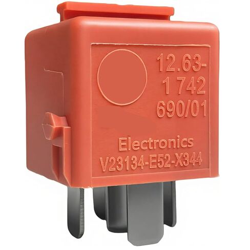 2 قطعة V23134-E52-X344 12 فولت 5 دبابيس Mini-ISO SPDT 40/30A مرحل للهواء الثانوي/SMG/الدوائر العلوية القابلة للتحويل، متوافق مع 12631742690، يستبدل 12630153635 54347190724 (سلمون) in Kuwait