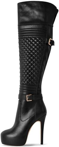 Only maker Women's Over the Knee Thigh High Boots-Platform Stilettos High Heel Boot in Saudi Arabia
