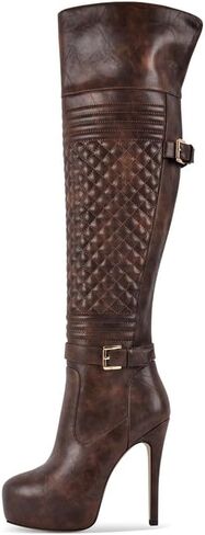 Only maker Women's Over the Knee Thigh High Boots-Platform Stilettos High Heel Boot in Kuwait