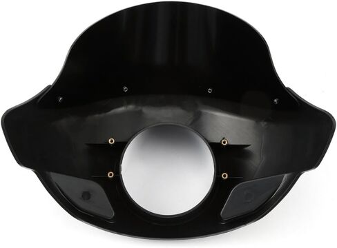 5 3/4" Front Headlight Fairing Fits w/ 35mm-49mm Forks Black (ABS Plastic) (1), Rapid shipment in Saudi Arabia