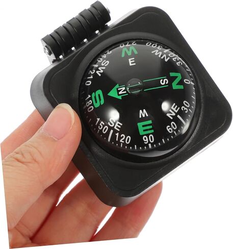 Vaguelly Adjustable Automotive Compass Ball for Car and Boat Dashboard Navigation Abs Acrylic Surface Mount Car Compass for Accurate Direction Guidance in Saudi Arabia