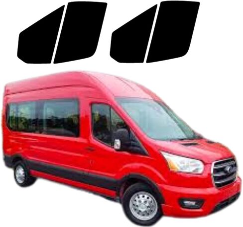 صبغة سيراميك مسبقة القطع لسيارة Ford Transit 350 High Roof 2015-2025 لمنع أكثر من 99% من الأشعة فوق البنفسجية الضارة بسمك 2 مل، ورفض الحرارة الفائقة، لمسة نهائية احترافية (20% الكل) in Kuwait
