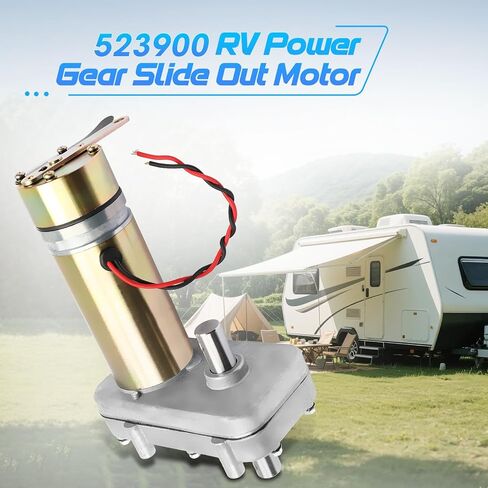 محرك منزلق للخارج من Power Gear، PN 523900 523143 523983 521976 محرك علبة التروس البديل للمنزل | عمود مزدوج في الحائط، نسبة تروس 131:1، 12 فولت تيار مستمر، مناسب لـ Lippert | يصلح لقوافل RV in Kuwait
