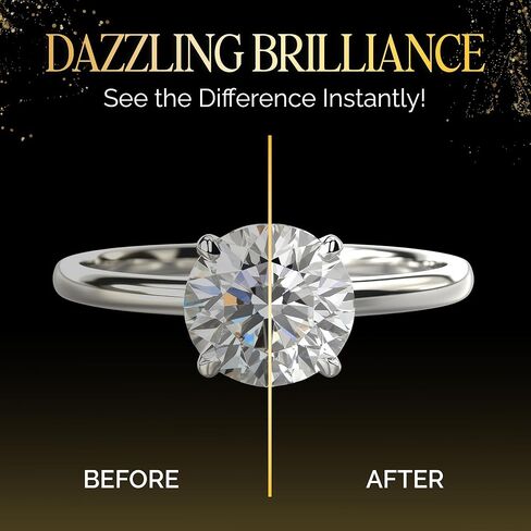 Brilliance Restoration Jewelry Cleaner Spray | Professional Diamond Cleaning Solution for Natural & Lab-Grown Diamond, CZ & Gemstone | 1-Minute Instant Shine | Removes Hard Water, Oils & Residue | 2oz in Saudi Arabia
