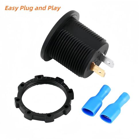 2PCS DC12V Battery Voltage Meter, LED Digital Display Car Voltmeter, IP65 Waterproof Voltage Tester Gauge for Automotive Boat Motorcycle Truck RV in Kuwait