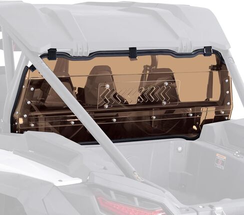 زجاج أمامي شفاف منزلق من KEMIMOTO متوافق مع 2024+ Polaris RZR XP 1000 / RZR XP4 1000، نافذة خلفية مطلية صلبة مزدوجة الجوانب مضادة للأشعة فوق البنفسجية، ومكبر صوت ونافذة خلفية صديقة للحزام من 4 نقاط in Kuwait