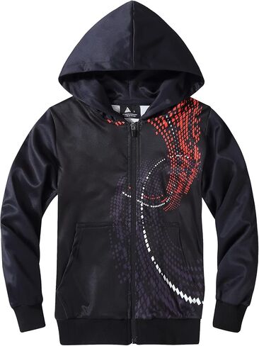 Boys' Zip Up Hoodie Sweatshirt Pullover Casual Long Sleeve Hoodies for Boys in Saudi Arabia