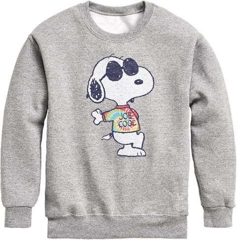 HYBRID APPAREL - Peanuts - Joe Cool Tie Dye - Toddler & Youth Crewneck Fleece Sweatshirt in Saudi Arabia