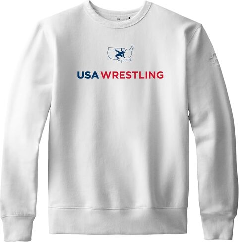 RUDIS USA Wrestling Logo Youth Comfort Fleece Crewneck in Saudi Arabia