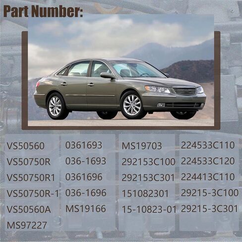 AUCERAMIC غطاء صمام المحرك طوقا مجموعة تناسب 2006-2011 لشركة هيونداي أزيرا حاشية سانتا في سوناتا فيراكروز لكيا أمانتي سيدونا سورينتو 3.3L 3.8L V6 استبدال VS 50750 R، VS50750R in Kuwait
