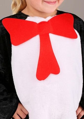 Toddler The Cat in the Hat Costume - Jumpsuit, Detachable Tail, and Hat, Officially Licensed in Saudi Arabia