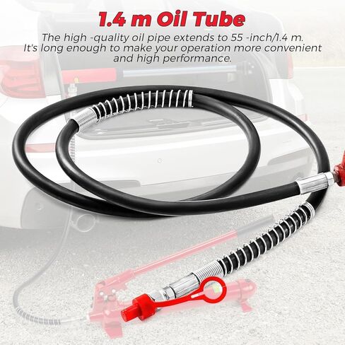 طقم طاقة بورتا هيدروليكي 12 طن لإصلاح إطار هيكل السيارة - سعة 26,455 رطل، خرطوم 4.6 قدم، حقيبة تخزين - مجموعة شديدة التحمل للسيارة والشاحنات وصيانة المرآب in Kuwait