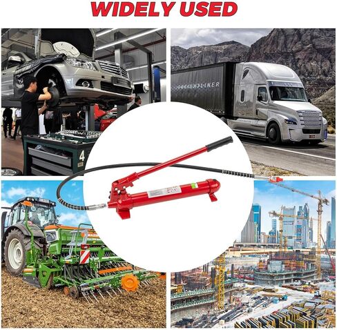 طقم طاقة بورتا هيدروليكي 12 طن لإصلاح إطار هيكل السيارة - سعة 26,455 رطل، خرطوم 4.6 قدم، حقيبة تخزين - مجموعة شديدة التحمل للسيارة والشاحنات وصيانة المرآب in Kuwait