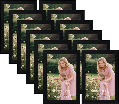 Schliersee 8x10 Picture Frame Set of 12, 8 by 10 Multi Black Photo Picture Frames Bulk for Wall Gallery Collage Frames or Tabletop Home Decor in Kuwait