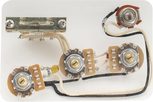 Musiclily Pro Electric Guitar DIY Wiring Kit Upgrade for American Style ST SSS with 5-Way Switch and 3A Pots, Nickel Jack in Saudi Arabia
