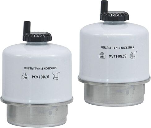 2 Pack of 87801434 Fuel Filter Secondary Fuel Water Separator Replaces Compatible with New Holland L865 LS180 LS190 LX865 LX885 LX985 L885 3960 4630, Ford 3930 4630 345D 445D 545D 304T in Saudi Arabia
