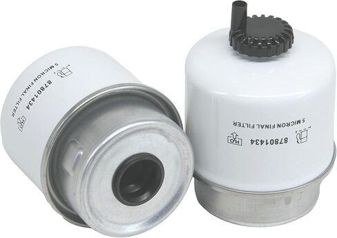 2 Pack of 87801434 Fuel Filter Secondary Fuel Water Separator Replaces Compatible with New Holland L865 LS180 LS190 LX865 LX885 LX985 L885 3960 4630, Ford 3930 4630 345D 445D 545D 304T in Saudi Arabia