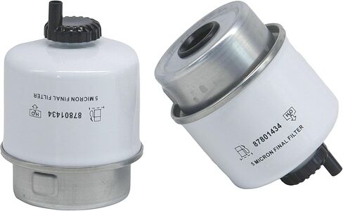 2 Pack of 87801434 Fuel Filter Secondary Fuel Water Separator Replaces Compatible with New Holland L865 LS180 LS190 LX865 LX885 LX985 L885 3960 4630, Ford 3930 4630 345D 445D 545D 304T in Saudi Arabia