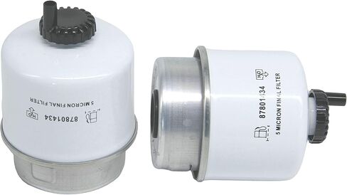2 Pack of 87801434 Fuel Filter Secondary Fuel Water Separator Replaces Compatible with New Holland L865 LS180 LS190 LX865 LX885 LX985 L885 3960 4630, Ford 3930 4630 345D 445D 545D 304T in Saudi Arabia