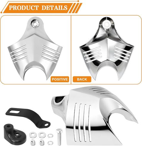 Chrome Horn Cover for Harley Davidson Softail Sportster Trike Touring Road King Electra Glide Dyna Big Twins V-Rods Stock Cowbell Horns 1992-2020 Models in Saudi Arabia