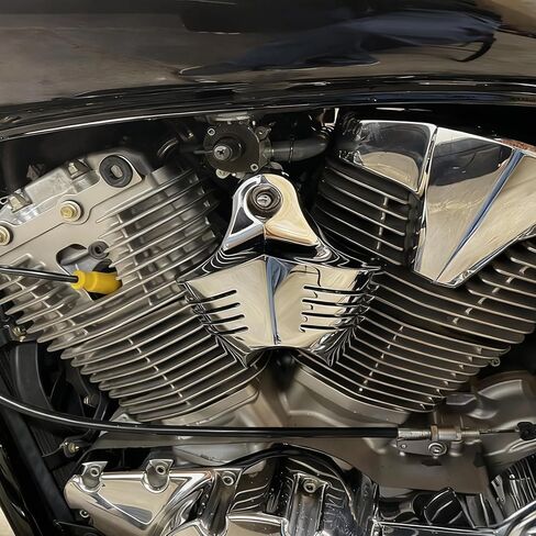 Chrome Horn Cover for Harley Davidson Softail Sportster Trike Touring Road King Electra Glide Dyna Big Twins V-Rods Stock Cowbell Horns 1992-2020 Models in Saudi Arabia