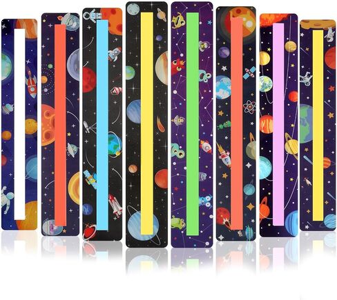 8PCS Guided Reading Strips,Dyslexia Tools for Kids Reading Trackers for Kids Highlight Line Readers for Students,Teacher Education Supplies in Saudi Arabia