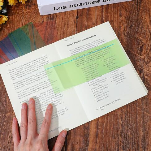 8PCS Guided Reading Highlight Strips,Shimmeroo Dyslexia Overlays Reading Tools Readings Tracker with Line,Colored Overlays for Dyslexia,Visual Strain in Saudi Arabia