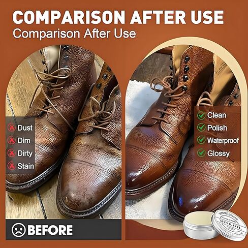 12 PCS Leather Care Kit - Horsehair Brushes,Saddle Soap,Waterproofing Wax,Mink Oil ,Polishing Cloth,Microfiber cloth,Boot Shoe Shine Cleaning Kit Gift for Men Cowboy Husband Dad birthdays Festive in Saudi Arabia