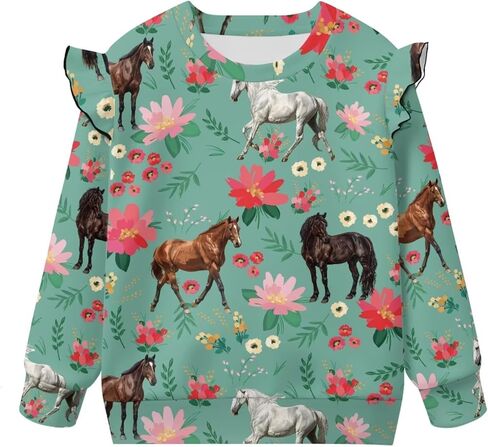 Toddler Baby Boy Girl Pullover Sweatshirt Crewneck Blouse Shirt Tops Warm Fall Winter Clothes 1-8T in Saudi Arabia