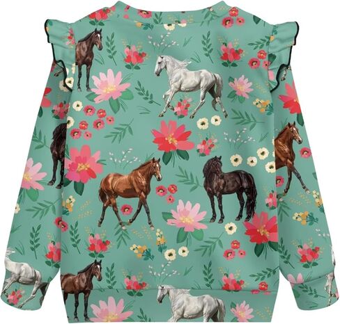 Toddler Baby Boy Girl Pullover Sweatshirt Crewneck Blouse Shirt Tops Warm Fall Winter Clothes 1-8T in Saudi Arabia