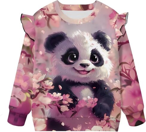 Toddler Baby Boy Girl Pullover Sweatshirt Crewneck Blouse Shirt Tops Warm Fall Winter Clothes 1-8T in Saudi Arabia