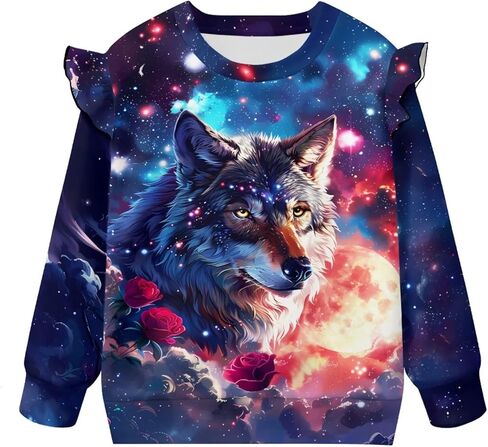 Toddler Baby Boy Girl Pullover Sweatshirt Crewneck Blouse Shirt Tops Warm Fall Winter Clothes 1-8T in Saudi Arabia