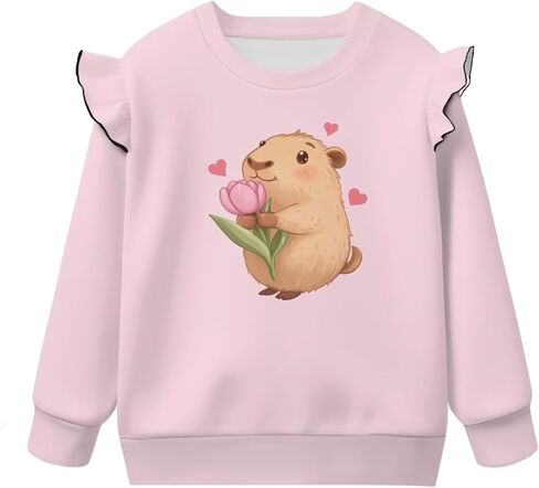 Toddler Baby Boy Girl Pullover Sweatshirt Crewneck Blouse Shirt Tops Warm Fall Winter Clothes 1-8T in Saudi Arabia