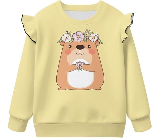 Toddler Baby Boy Girl Pullover Sweatshirt Crewneck Blouse Shirt Tops Warm Fall Winter Clothes 1-8T in Saudi Arabia