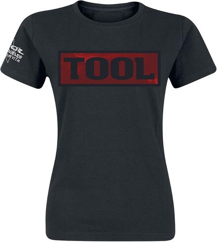 TOOL T Shirt Shaded Box Band Logo Official Womens Junior Fit Black in Saudi Arabia