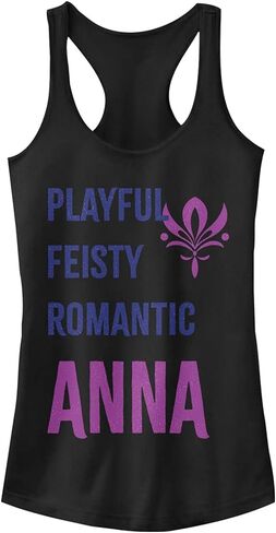Disney Girls Frozen List Anna Slim Fit, Scoop Hem Racerback Tank in Saudi Arabia