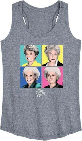 HYBRID APPAREL - Golden Girls - Pop Art - قميص بدون أكمام للسيدات بظهر Racerback in Saudi Arabia