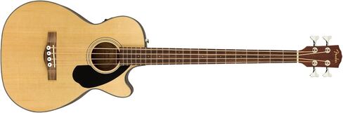 Fender Acoustic Bass Guitar 4-String with Fishman Bass Acoustic Guitar Pickup with Tuner and Equalizer, Classic Design with Rounded Walnut Fingerboard, Mahogany Construction, Spruce Top in Saudi Arabia