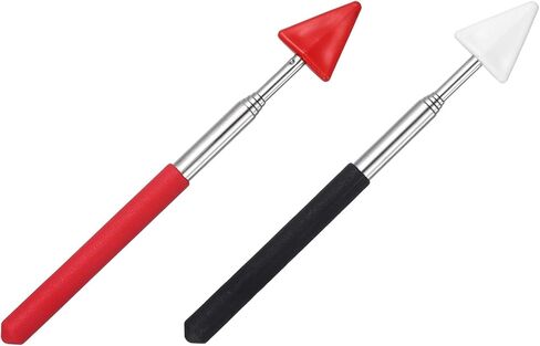 PATIKIL 2 PCS Pointer Finger Stick, Teacher Finger Pointer Stick Retractable Whiteboard Hand Presenters Extendable Telescopic for Classroom Teachers Reading Study Arrow, Dark Purple, Red in Saudi Arabia