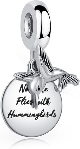Humingbird Dangle Charm Animal Pet Bead for European Bracelet Women Present in Saudi Arabia