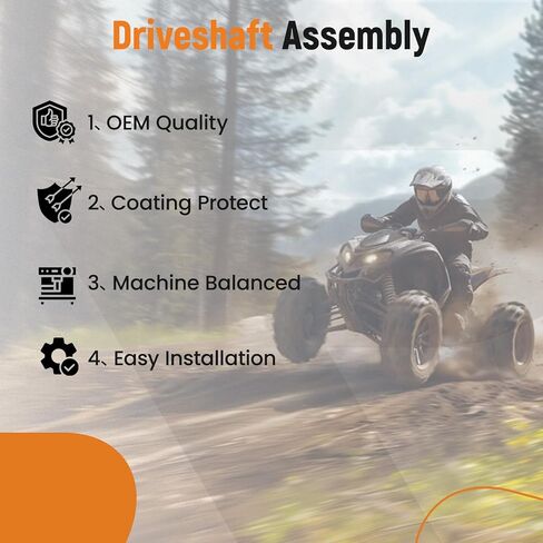 مجموعة عمود الدفع الخلفي من maxpeedingrods لعمود الدفع الخلفي لـ Polaris ATV Sportsman 800 4X4 2005-2010 700 2003-2007 600 2003-2005 استبدال #1380208 in Kuwait