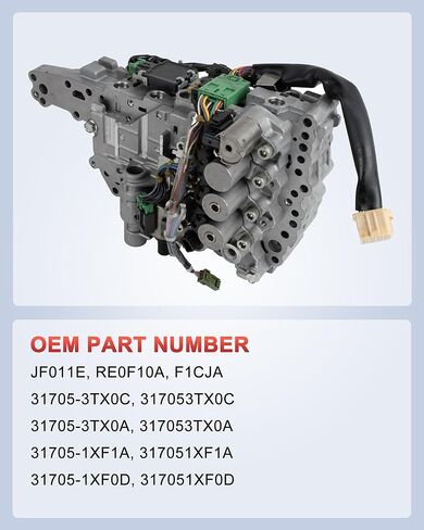 JF011E RE0F10A Transmission Valve Body, Replacement for Nissan Altima Juke Rogue Sentra, Mitsubishi Outlander, Dodge Caliber, Jeep Compass Patriot, Suzuki Sx4 Kizashi in Kuwait